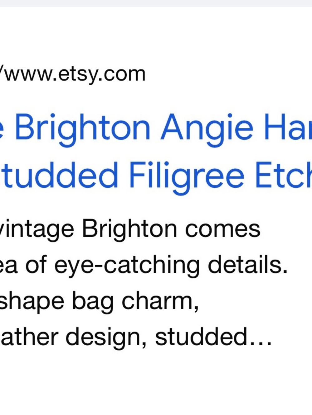 Brighton  Vintage Angie White Leather Shoulder Bag with Colorful Geometric Bow - Picture 8 of 8